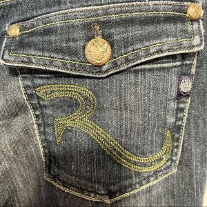 Rock & Republic dark wash Women's size 2 button pocket